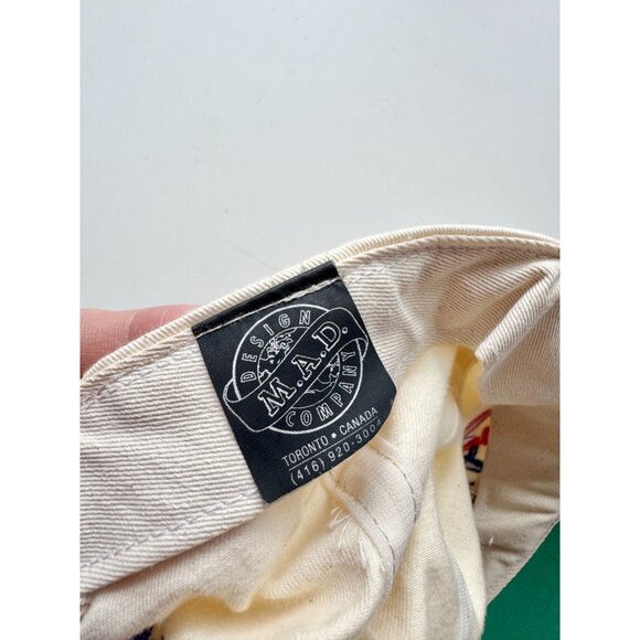 Vintage CBC Royal Canadian Air Farce Cotton Canvas Purple Suede Baseball Hat - Picture 10 of 11